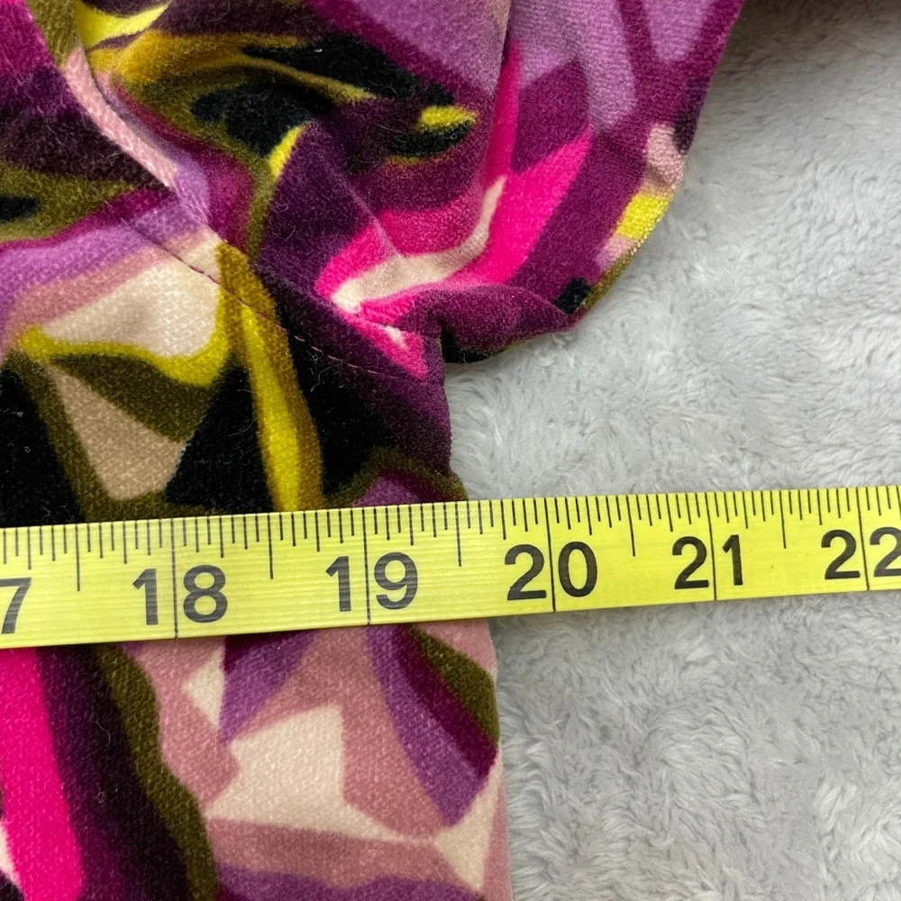 Missoni X Target Velvet Floral Coat Size XL Purple Double Breasted Trench Jacket